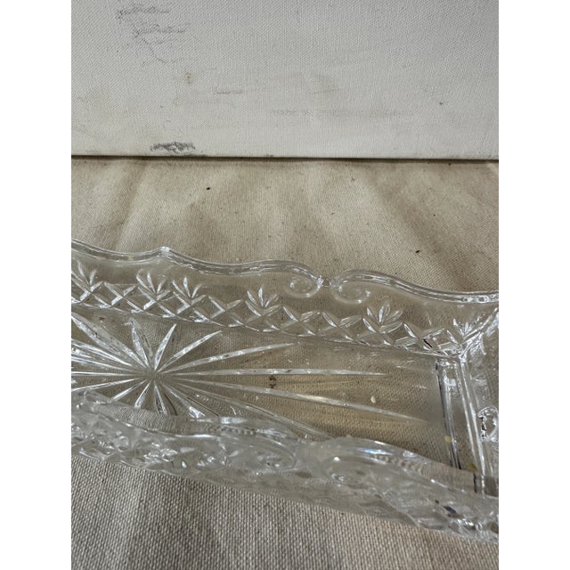 1970s 1970s Glass Decorative Rectangular Dish For Sale - Image 5 of 8