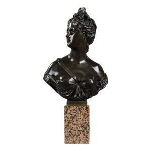 After Houdon, Bust of Diana the Huntress, Bronze