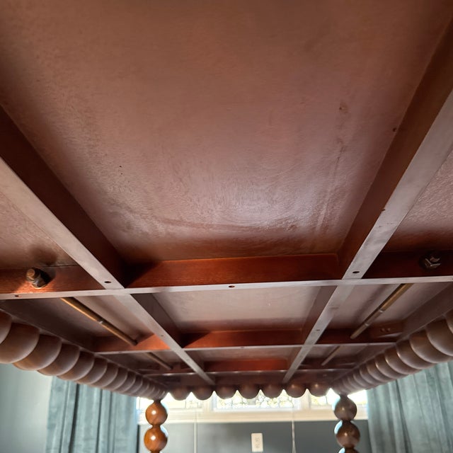 Wood Jonathan Charles Mahogany Orb Dining Table For Sale - Image 7 of 11