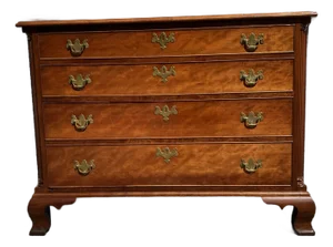 Antique Philadelphia Cherry Chippendale 4 Drawer Chest Circa 1780's