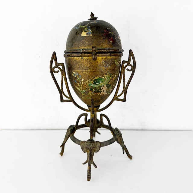 Antique Art Nouveau Egg Perfume Holder, 1890s For Sale - Image 14 of 14