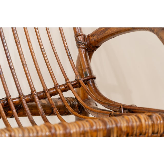 Italian Bamboo Chairs, 1950s, Set of 4 For Sale - Image 13 of 14