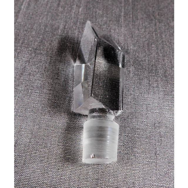 1980s Small Cut Crystal Perfume Bottle For Sale In San Francisco - Image 6 of 6