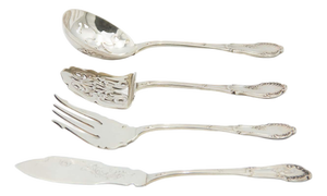 Silver Dessert Cutlery, Set of 4