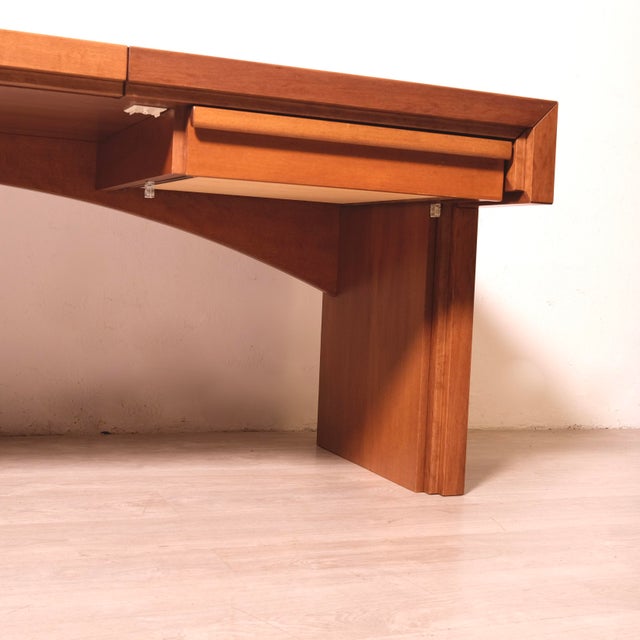 Handcrafted Wooden Desk, 1970s For Sale - Image 13 of 18