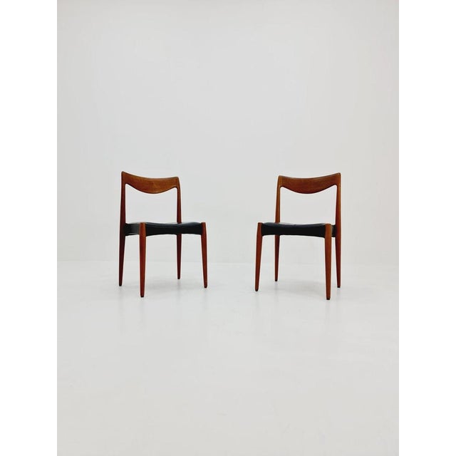 Wood Vintage Norwegian Teak and Leather Chair by Rastad & Relling, 1960s For Sale - Image 7 of 10