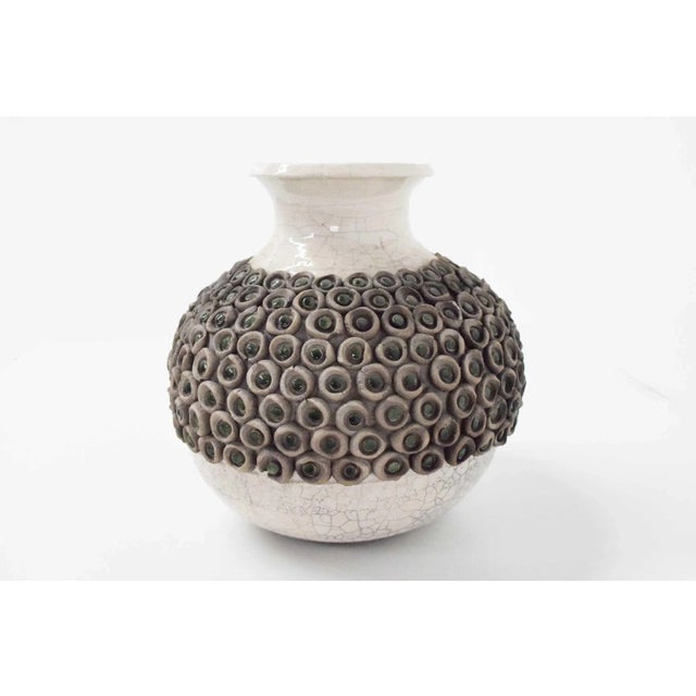 Ceramic Mid 20th Century Large Modern Studio Ceramic Vase For Sale - Image 7 of 7