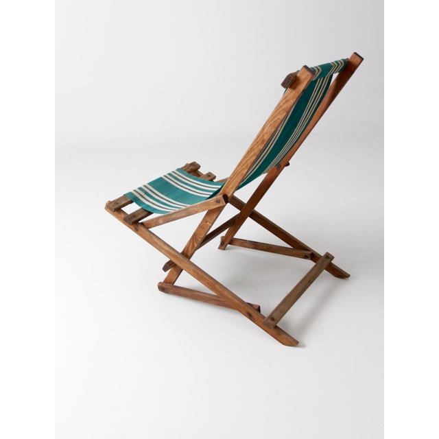 Vintage American Deck Chair For Sale - Image 10 of 11