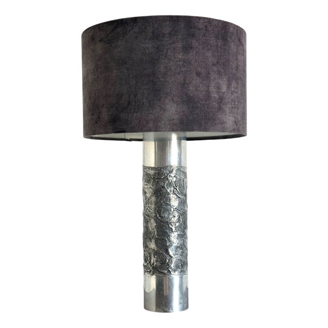 Brutalist Table Lamp attributed to Willy Luyckx, 1960s For Sale