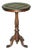 Antique Victorian Hand Carved Chess Table with Ornately Fluted Base For Sale