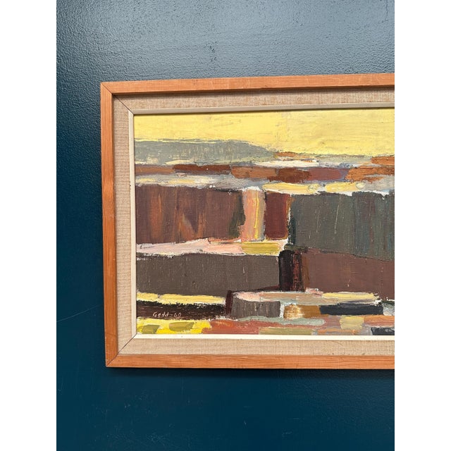 Karl Axel Gadd, Abstract Composition, 1960s, Oil Painting on Canvas, Framed For Sale - Image 16 of 18