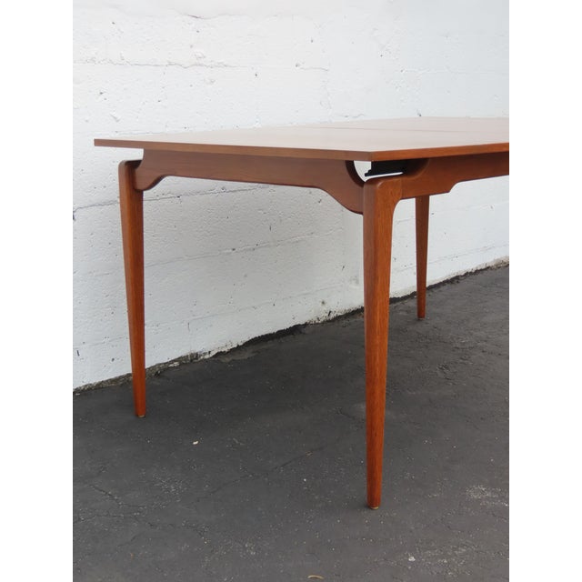 Young Furniture Mid Century Floating Top Sculptura Dining Table Six Chairs 6649 For Sale - Image 16 of 18