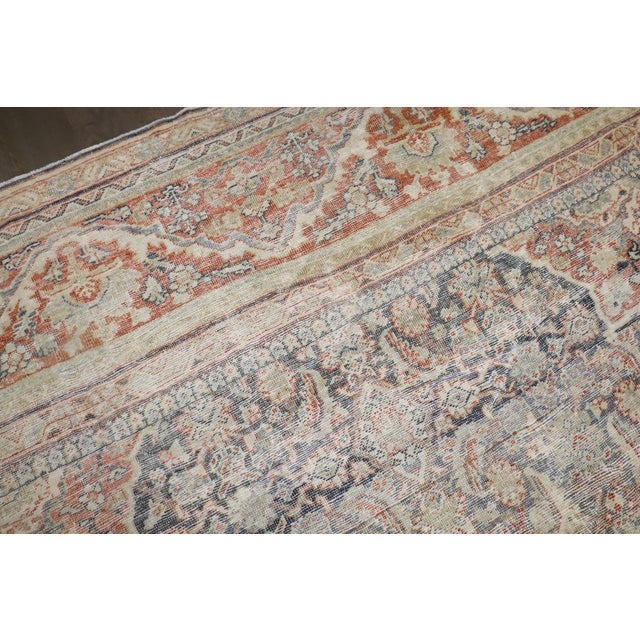 Early 20th Century Worn Persian Mahal Oversize Rug - 10'7" x 16'11" For Sale - Image 4 of 12
