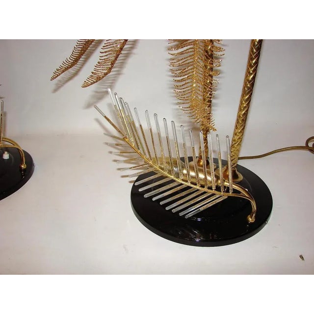 Gold Metal Table Lamps, 1960s, Set of 2 For Sale - Image 6 of 10