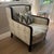 Pristine John Boon Club Chair in Oyster Linen Velvet 17" seat height decorative pillow not included