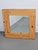 Vintage Scandinavian Square Pine Mirror, 1970s For Sale - Image 3 of 6