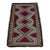 Vintage 1970s Burgundy Red Southwestern Geometric Handwoven Wool Rug – 2’4” X 4’ For Sale