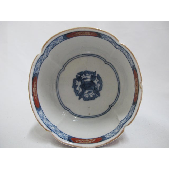 Japanese Japanese Imari Floral Porcelain Soba Choko Noodle Cup or Bowl For Sale - Image 3 of 7