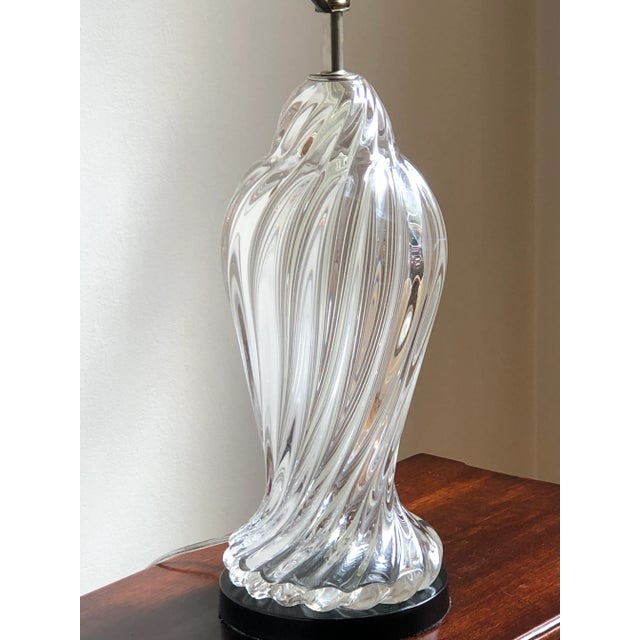 Mid-20th Century Murano Style Handblown Glass Table Lamp For Sale In Baltimore - Image 6 of 12