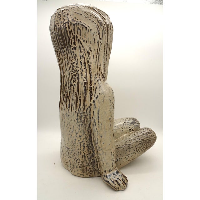 Ceramic Large Mid-Century Belgian Ceramic Figurine from Emiel Laksakris, 1960s For Sale - Image 7 of 15