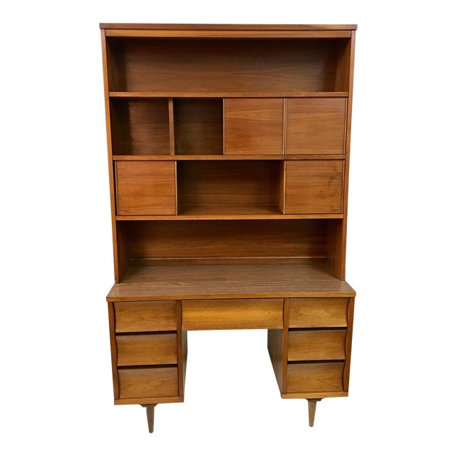 MidCentury Desk & Hutch Chairish