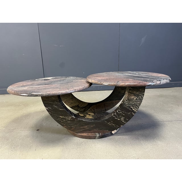 Vintage Two-Tier Marble Coffee Table, 1970s For Sale - Image 12 of 12