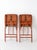Vintage 1950s Wooden Folding Chairs With Green Upholstered Seats Pair For Sale - Image 13 of 13