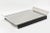 Offering a fabulous vintage tray for serving, for barware or for a desk accessory. It is stainless steel and black stained...