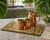 Vintage Hollywood Regency Style Floral Chinoiserie Glass-Top Serving Tray For Sale - Image 9 of 12