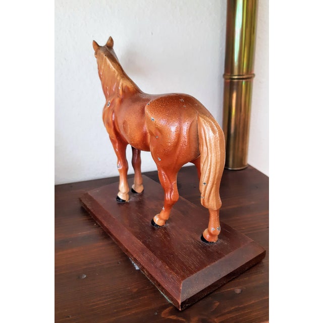 Early 21st Century Hubley Cast Iron Horse on Base For Sale - Image 5 of 7
