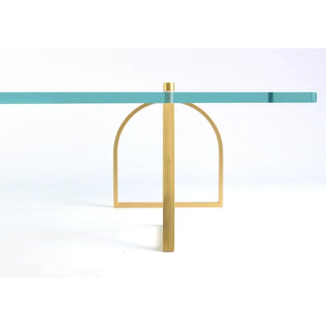 Brass and Glass Bagatto Coffee Table by Ilaria Bianchi For Sale - Image 6 of 7