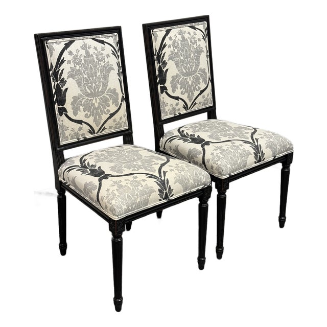 Ballard Designs Louis XVI Side Chairs, Pair For Sale
