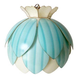 1960s Modern Lotus Pendant Light For Sale