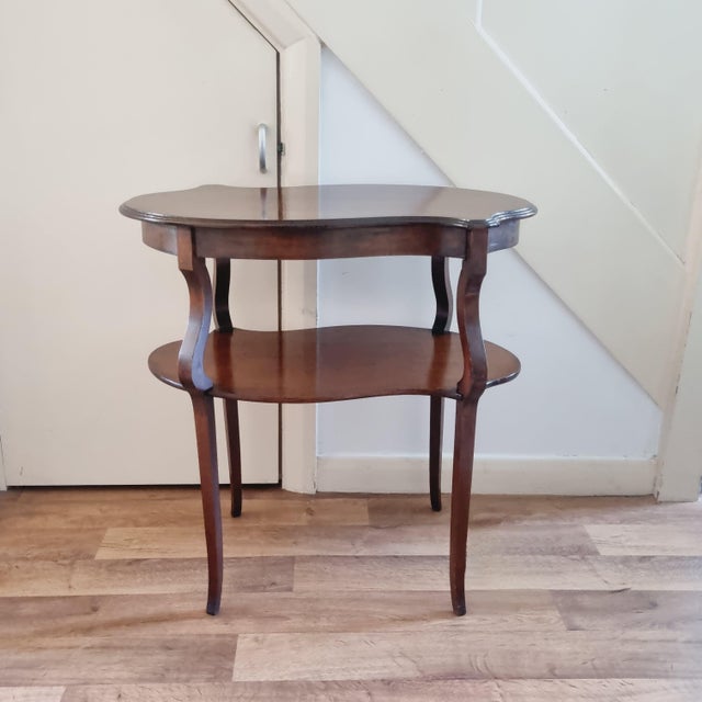 Occasional Brown Wooden Table For Sale - Image 3 of 9