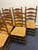 Rare set of 8 Ladderback English country chairs attributed to Pennsylvania house (no tag) . Features 4 rung Ladderback...