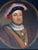 Antique English Portrait King Henry VIII Wearing the Badge of the Order of the Garter After Hans Holbein – Oil Painting on Panel, Circa 1750 For Sale - Image 6 of 9