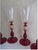 A set of 4 Venetian Glass Wine Flute of Water Goblets. All four glasses are signed, the words are hard to decipher but...