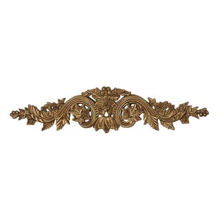 Antique Gold Decorative Door Topper or Wall Medallion For Sale