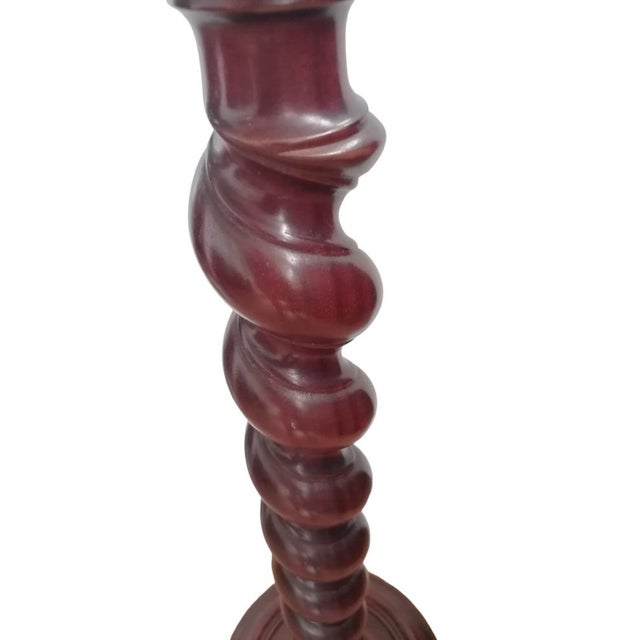Tortile Spiral Wooden Column, 1950s, in Flawless conditions. Designed 1950 to 1959