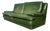 Postmodern Patinated Green Buffalo Leather Sofa by Roche Bobois For Sale