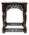 Signed F. W. Tyler Hand-Carved Wooden Stool Dated 1943 With Pierced Openwork Panels For Sale