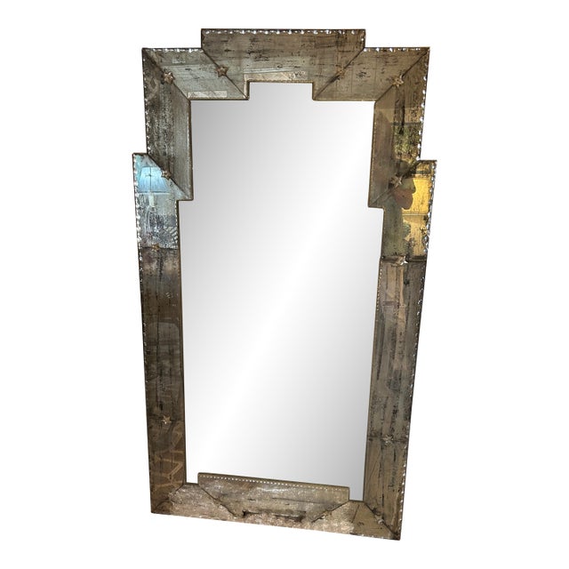 Large Ghosted Mirror Skyscraper Mirror For Sale