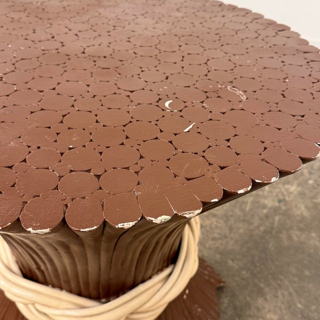 Modern Regency Sheaf of Wheat Pedestal Table For Sale In Cleveland - Image 6 of 12