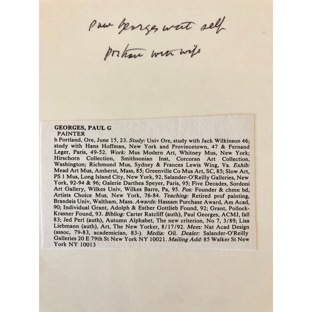 American Fred McDarrah, Vintage Signed Silver Gelatin Photograph Paul Georges Studio Painting Photo, 1967 For Sale - Image 3 of 5