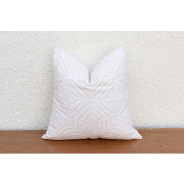 Tejal Applique Pillow Cover For Sale - Image 4 of 5