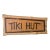 1980s Boho Style Coastal Bar Tiki Hut Sign For Sale
