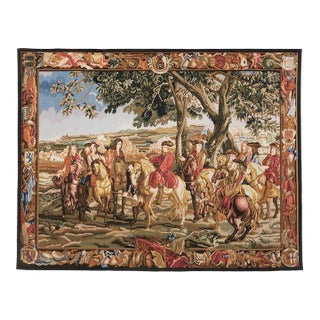 Battle of Blenheim Handwoven Tapestry - 203 X 260 Cm (6'8" X 8'7") - Requires Rod Size 6 For Sale