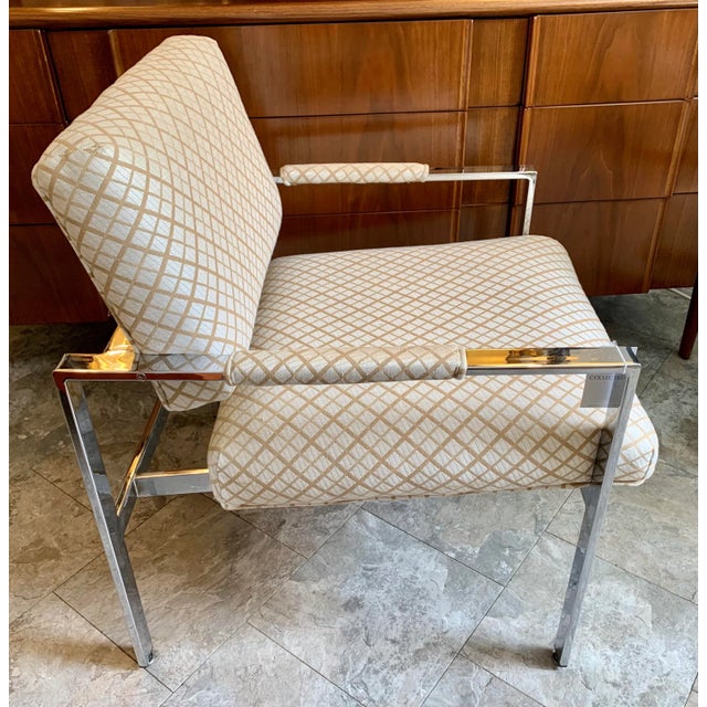 Mid 20th Century Mid Century Milo Baughman Chrome Chair For Sale - Image 5 of 8