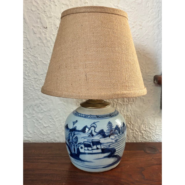 Asian antique 19th century vase fitted as a lamp. All modern hardware and wiring. Please see condition details noted. Most...