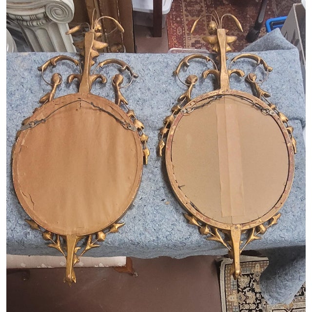 Pair of 1950s Adams Style Georgian Mirrors For Sale - Image 11 of 14